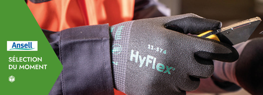 Conservez votre dextérité et votre maîtrise grâce aux gants HyFlex™ 11-574