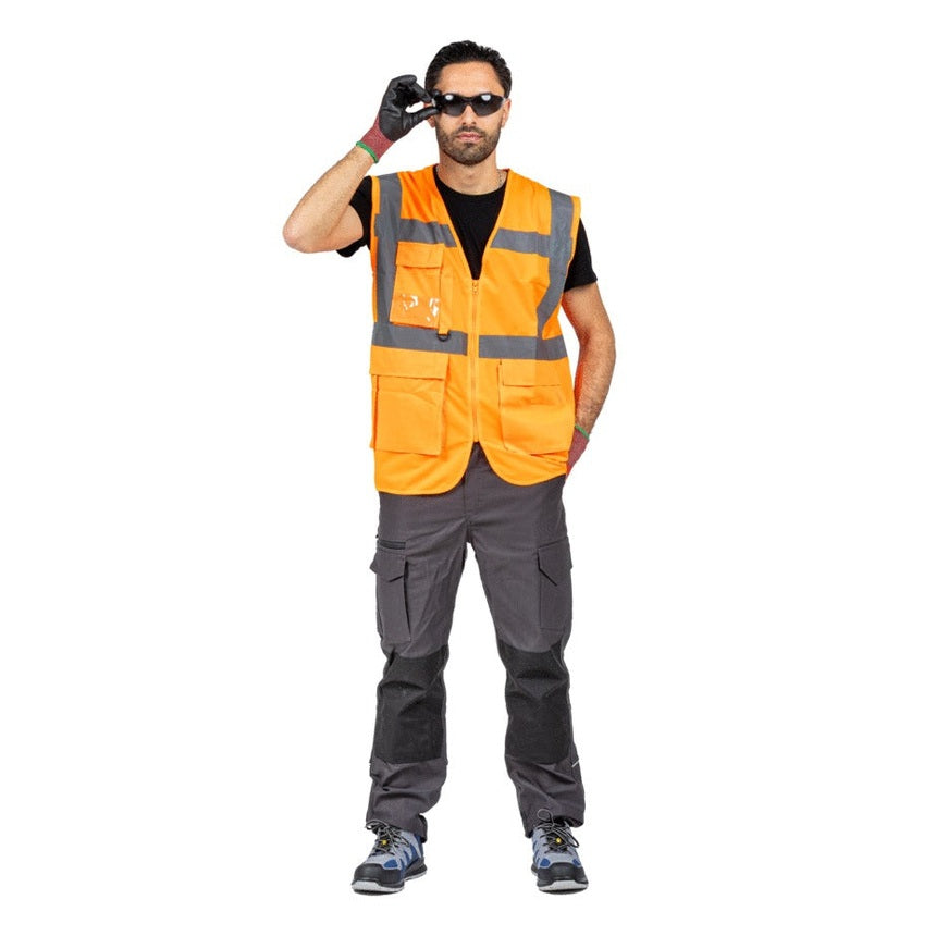 GILET HV LUMEN MULTIPOCHES RECYCLÉ