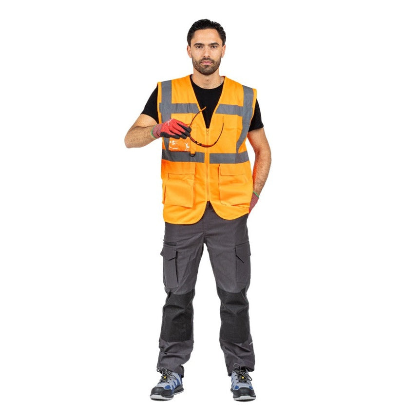 GILET HV LUMEN MULTIPOCHES RECYCLÉ