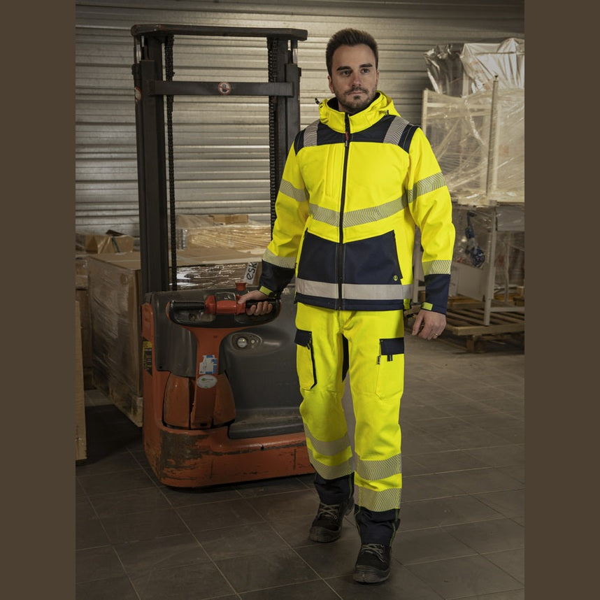 VESTE SOFTSHELL HV A CAPUCHE ET MANCHES AMOVIBLES