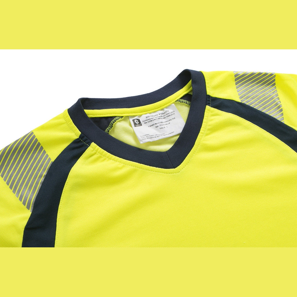T-SHIRT HV ML TO5 RECYCLE COTON POLYESTER