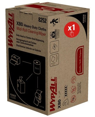 WYPALL X80 8252 CHIFFON DE NETTOYAGE INTENSIF MIDI ROLL