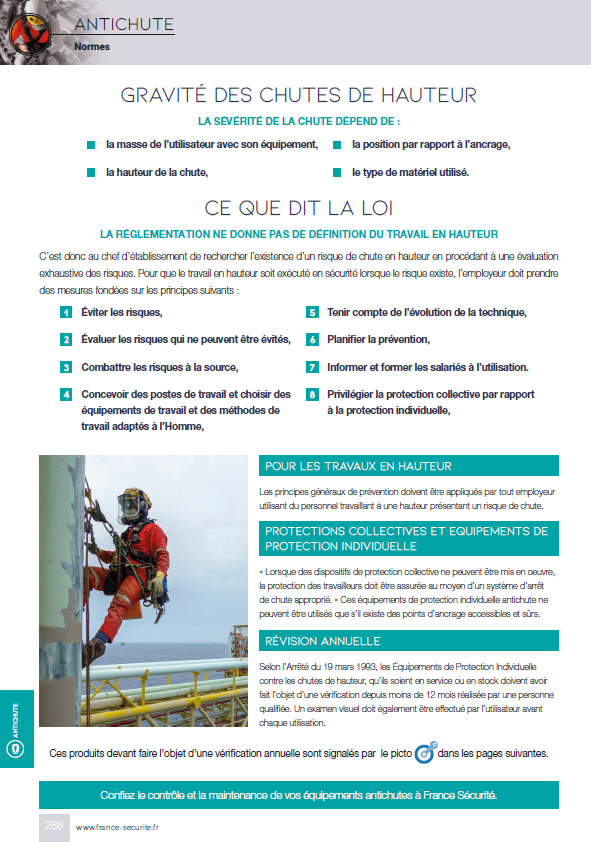 PROTECTION ANTICHUTE